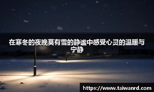 在寒冬的夜晚莫有雪的静谧中感受心灵的温暖与宁静